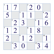 Divide 2 digits by 1 digit math division crossword puzzle