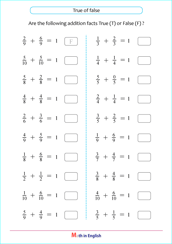 add subtract like fractions