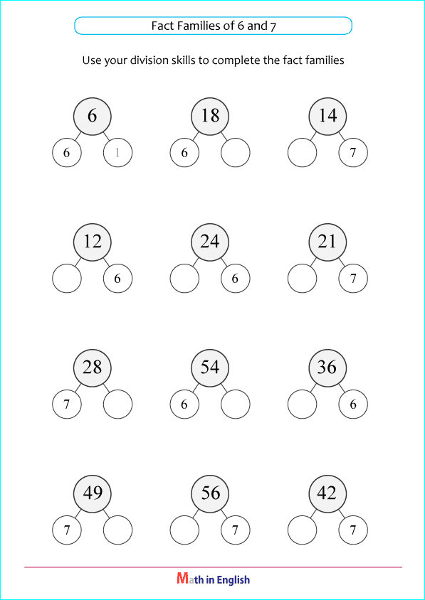 divide numbers by 6 or 7