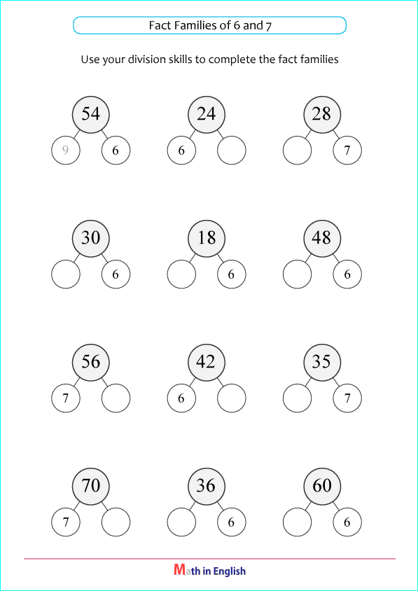 divide numbers by 6 or 7