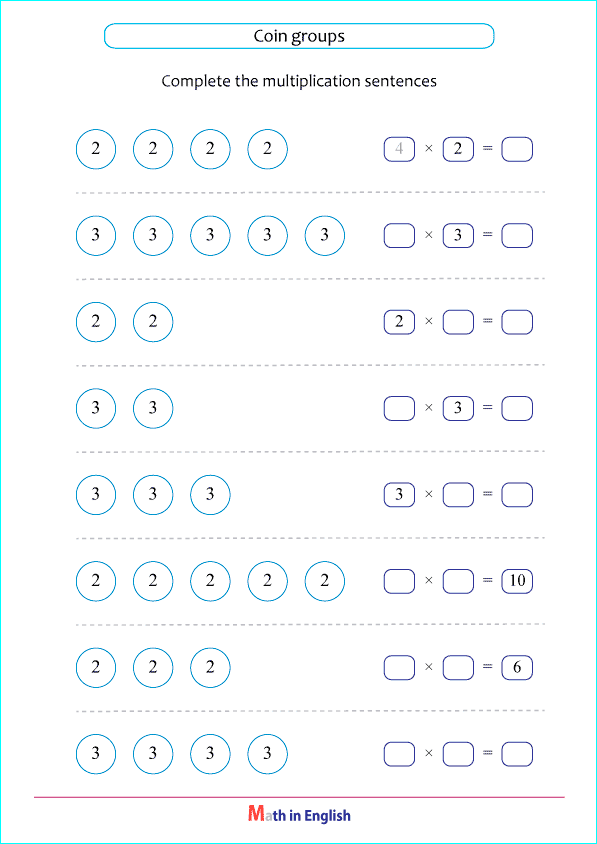 multiply coins by 2 and 3