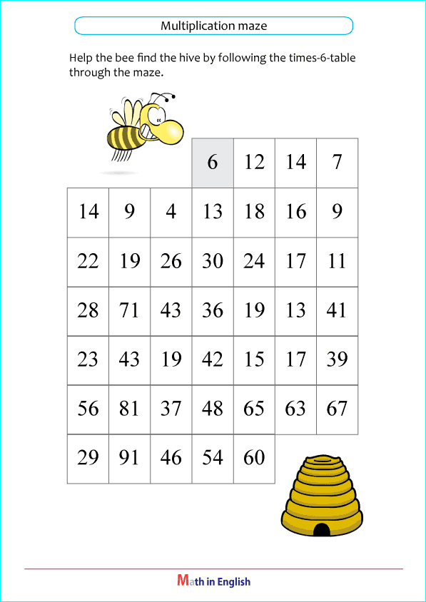 Times table of 6 and 7