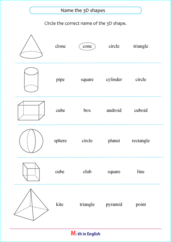 what are the basic 3D shapes