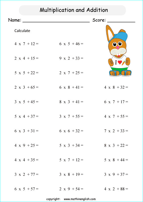 printable math multiplication tables worksheets for kids in primary and elementary math class 