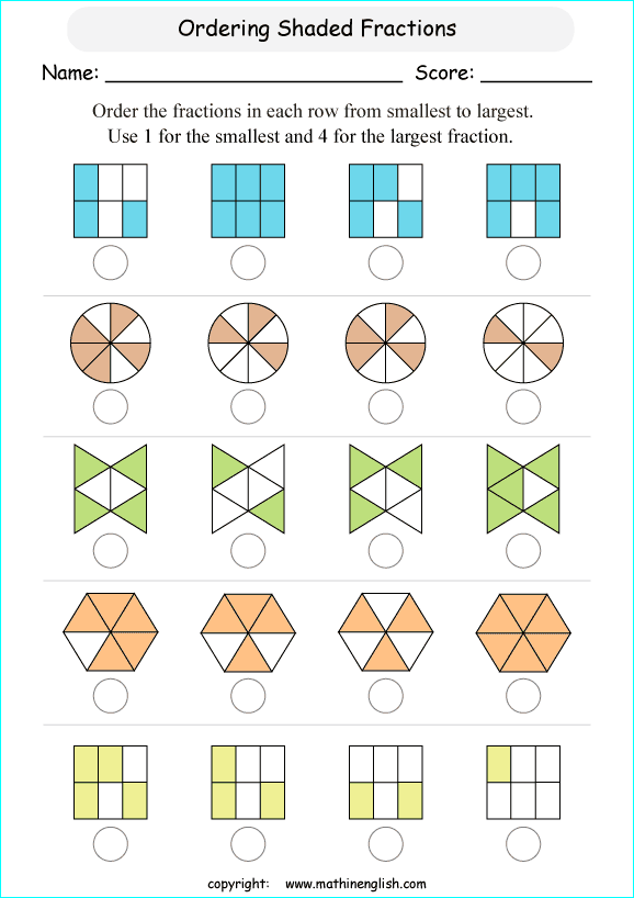 order-fractions-in-shapes-math-fraction-worksheet-with-fraction-exercises-for-math-school