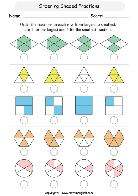 order-fractions-in-shapes-math-fraction-worksheet-with-fraction