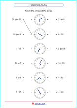 reading clock to to nearest 5 minutes
