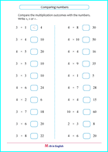 3 and 4 times tables