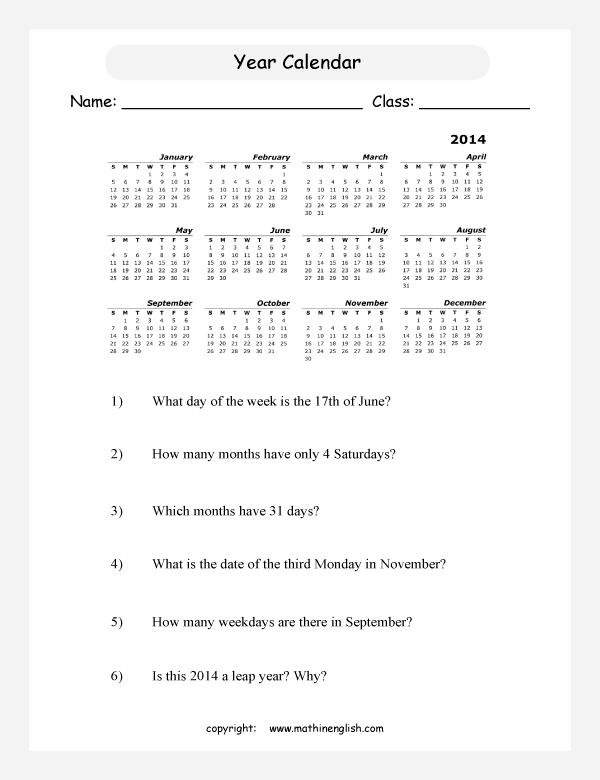 analyze-the-year-calendar-and-answer-the-questions-great-practical-math-worksheet-for-grade-2-3