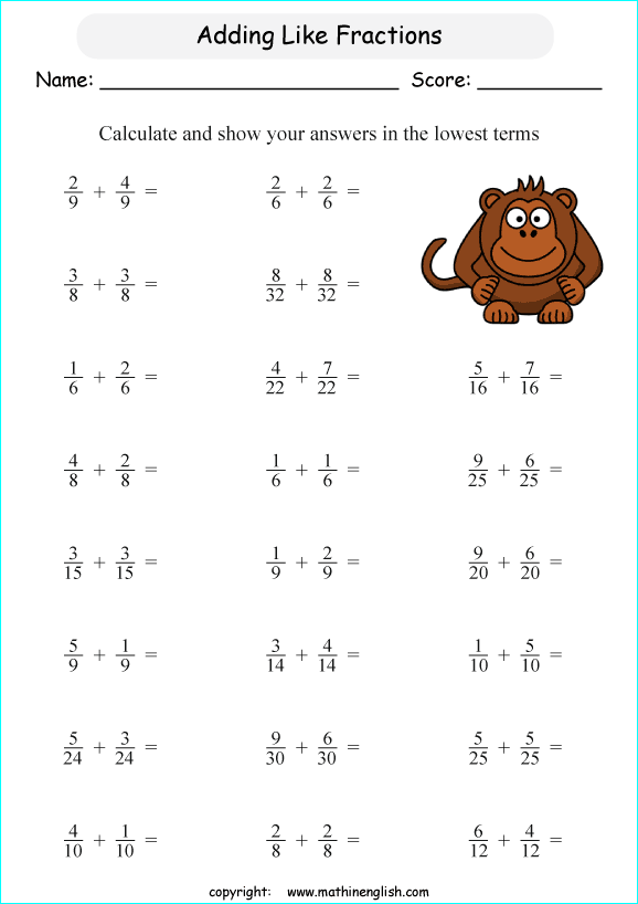 add-2-like-fractions-and-answer-in-the-lowest-possible-terms-grade-3-math-fraction-worksheet