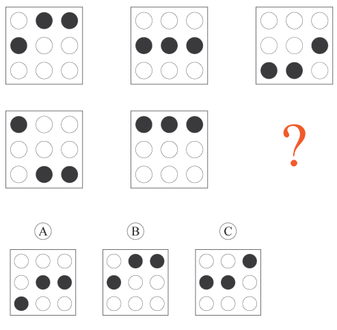 IQ puzzle practice with shapes