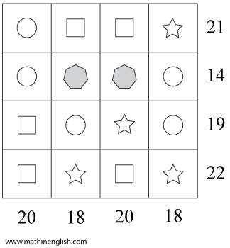 Shape IQ puzzle for elementary school