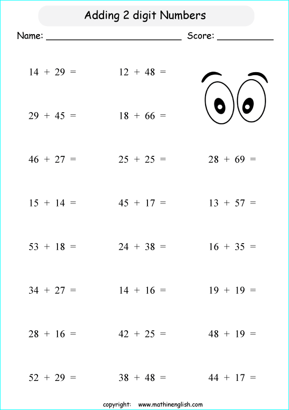 Printable Primary Math Worksheet For Math Grades 1 To 6 Based On The Singapore Math Curriculum 