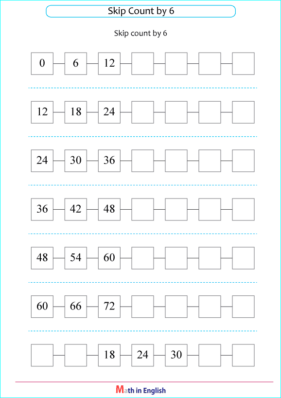 printable math addition skipcounting worksheets