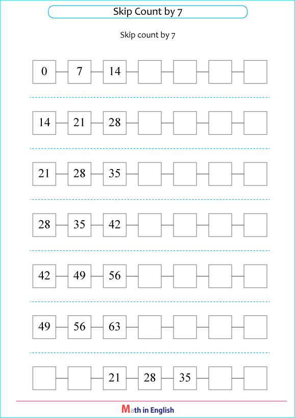 printable math addition skipcounting worksheets