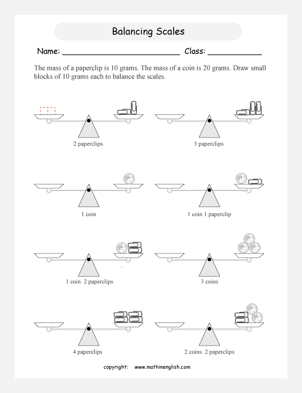 Balance The Scales Worksheet Ivuyteq