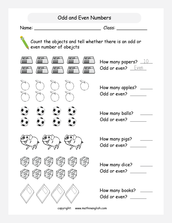 Count objects and determine whether there's and odd or even number of them.