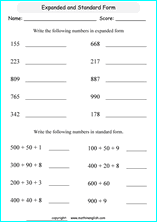 Free and printable second grade math worksheets covering all math topics