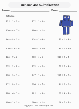 double brackets operations printable grade 5 math worksheet