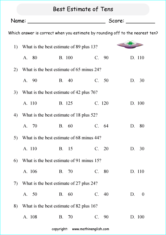 worksheet grade 3 math estimate and counting in 2020 free math ...