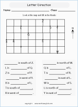 ANGLES: Measuring Angles & 8-Point Compass Printable Worksheets by