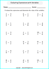 Printable grade 6 math worksheets based on the Singapore Math Curriculum.